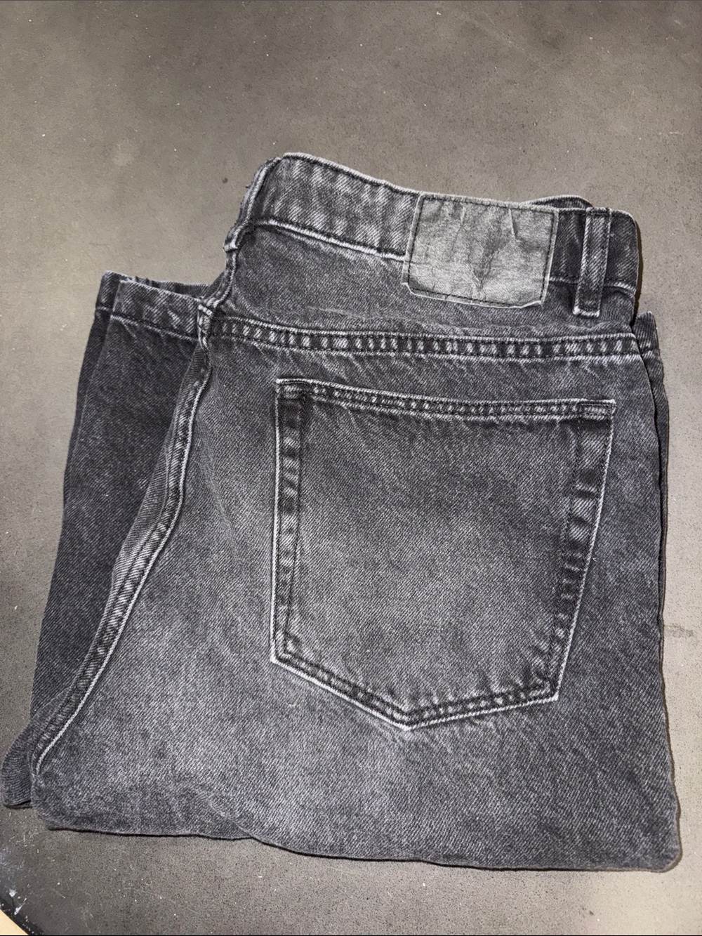 Cotton On Super Baggy Jort 32 Black Washed Denim Shorts - Picture 4 of 4